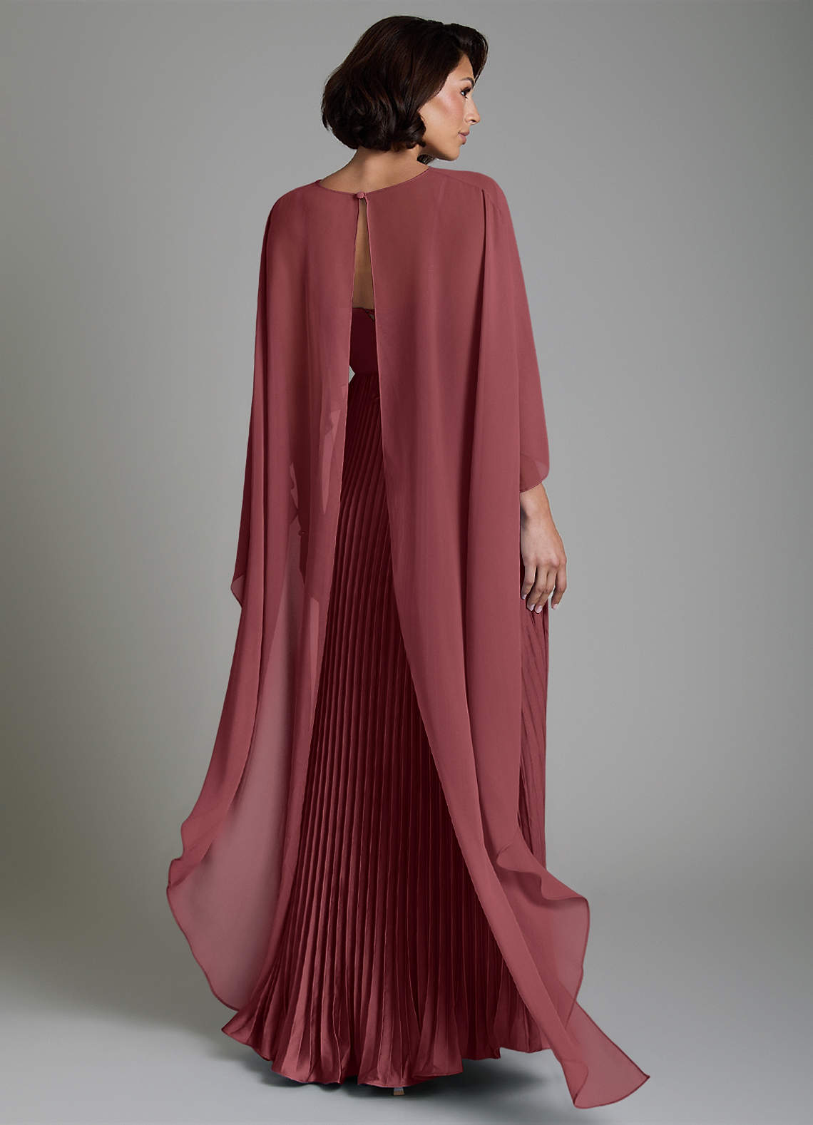 Micah A-Line Sweetheart Stretch Satin and Chiffon Bridesmaid Dress in Merlot