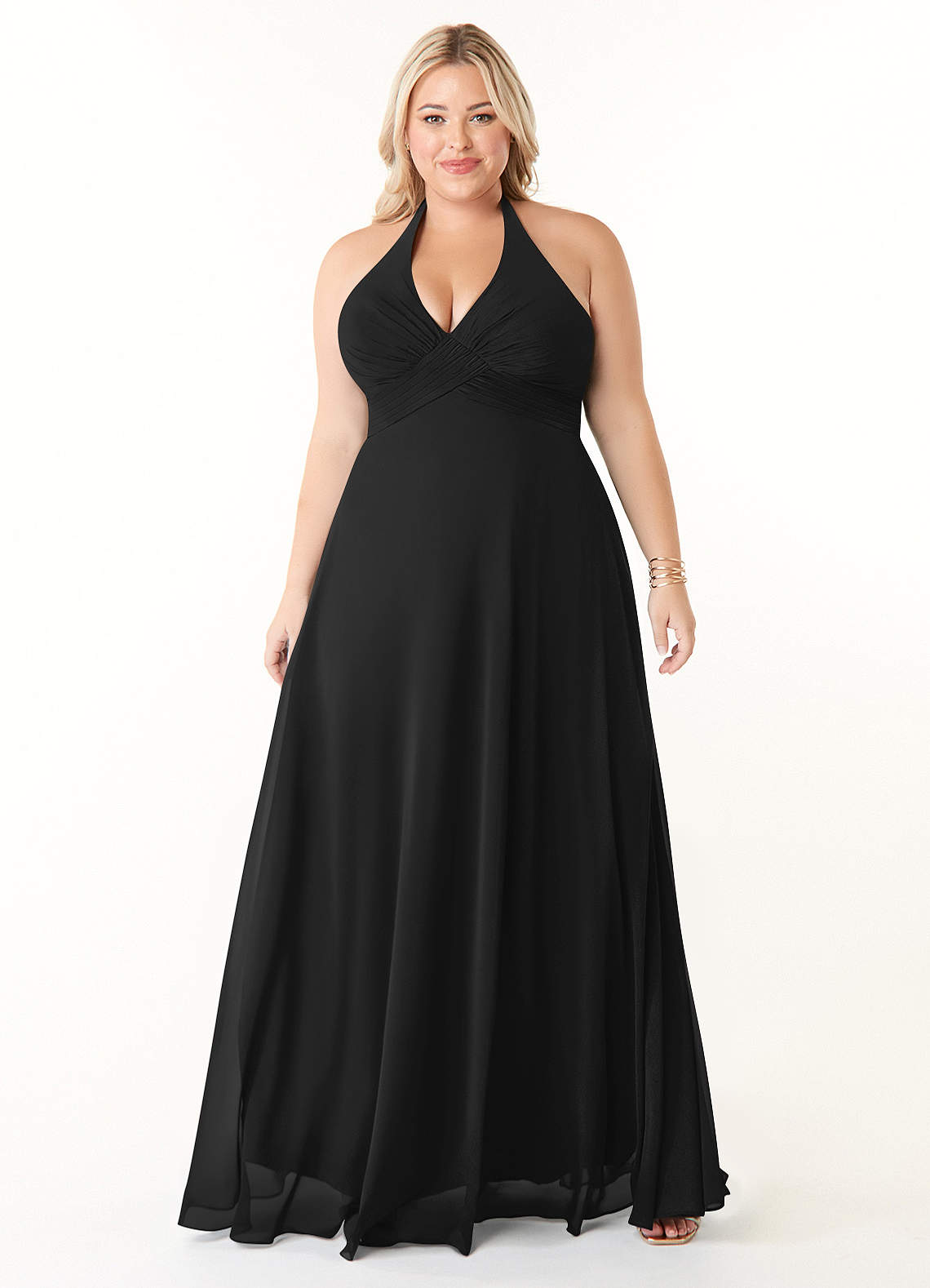 Tessie A-Line V-Neck Chiffon Bridesmaid Dress