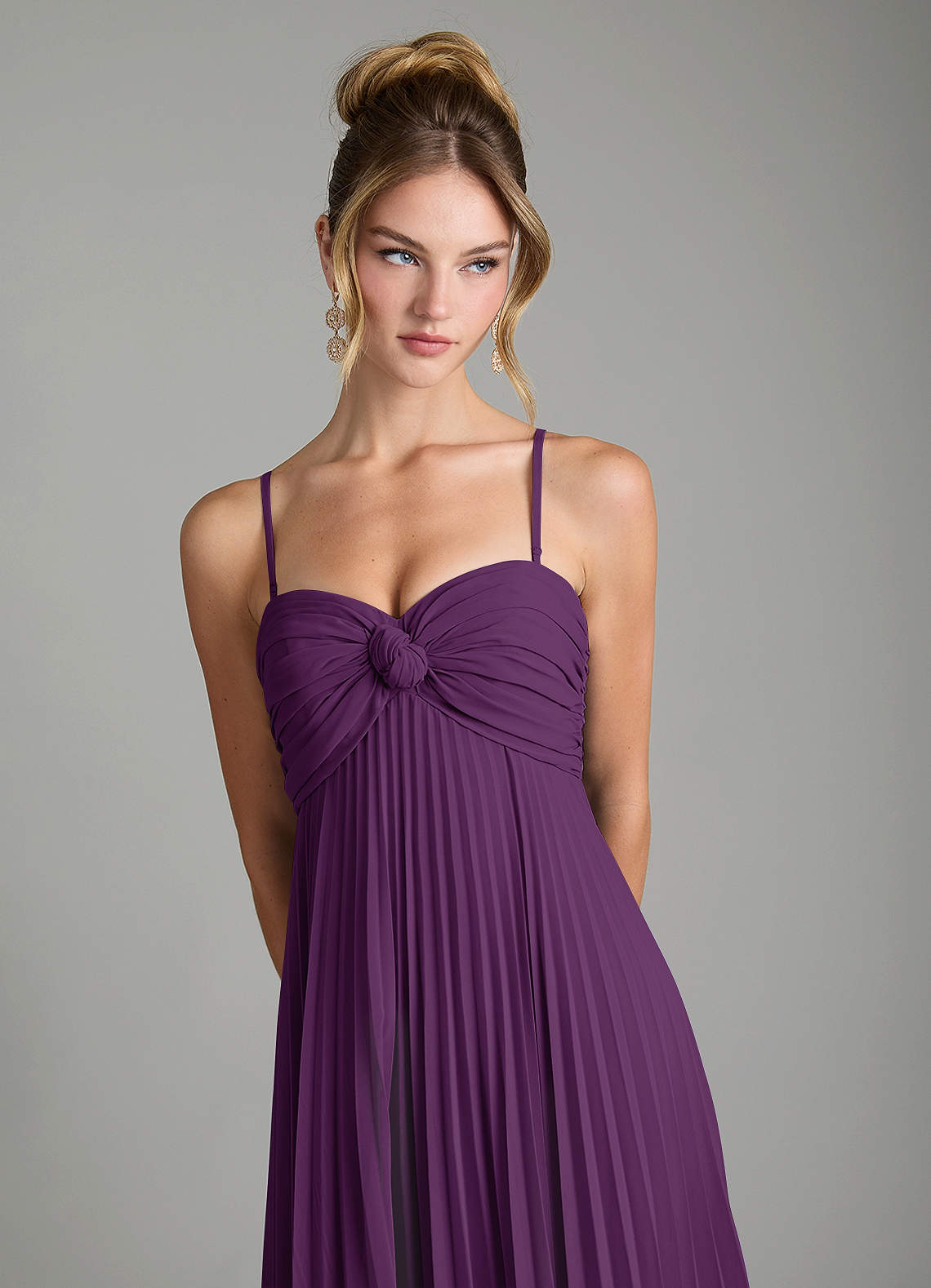 Tempest A-Line Sweetheart Chiffon Bridesmaid Dress in Grape