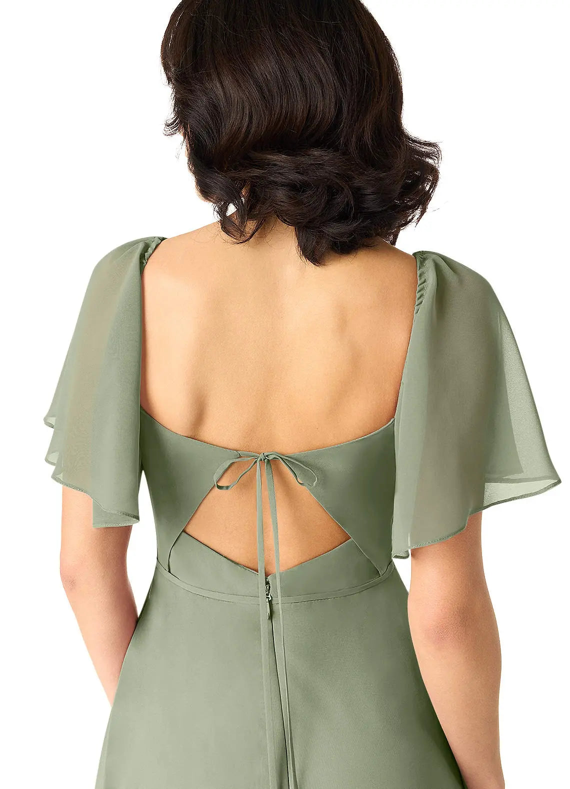 Chloe A-Line Sweetheart Chiffon Bridesmaid Dress in Pistachio