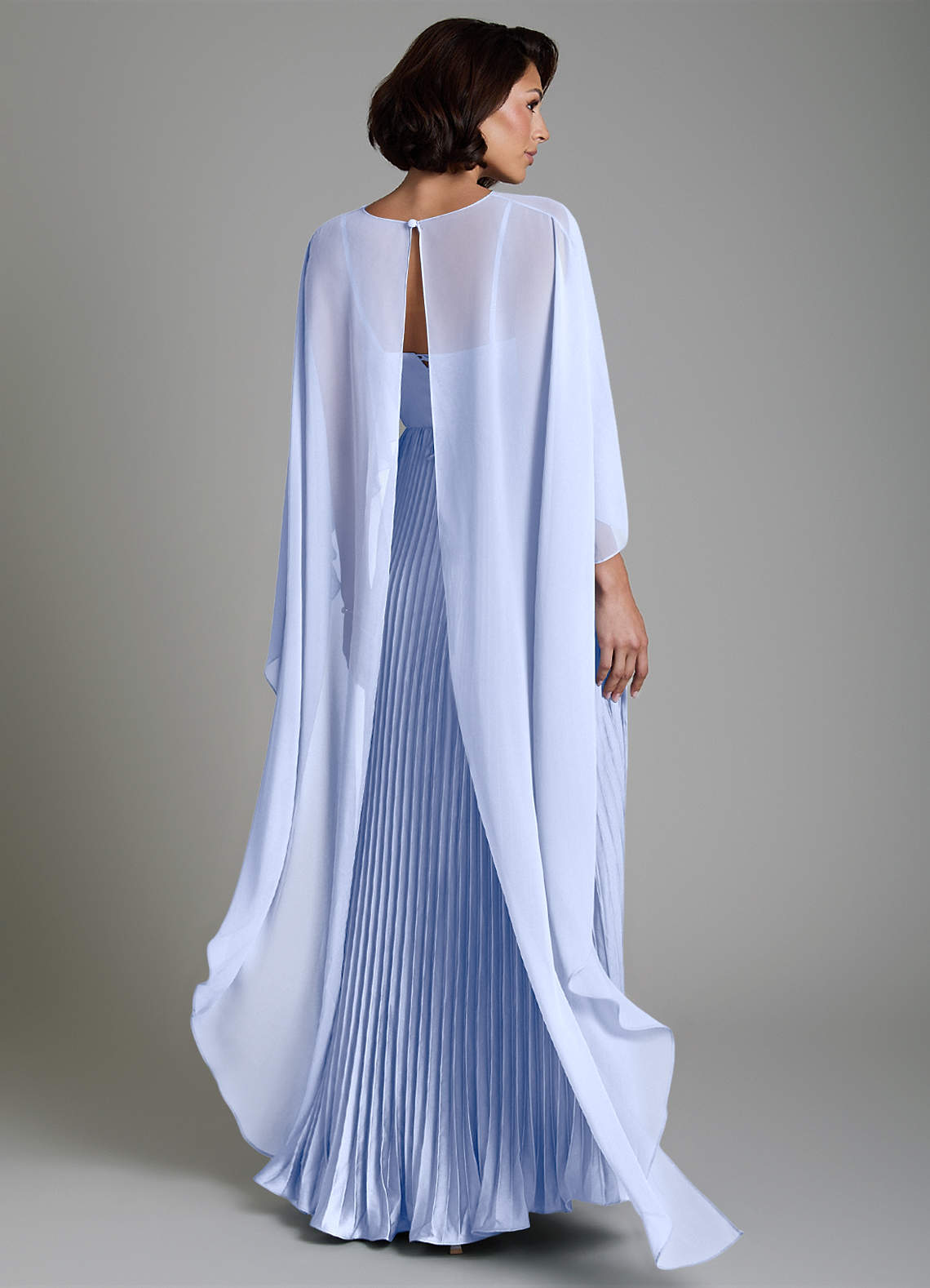 Micah A-Line Sweetheart Stretch Satin and Chiffon Bridesmaid Dress in Ice