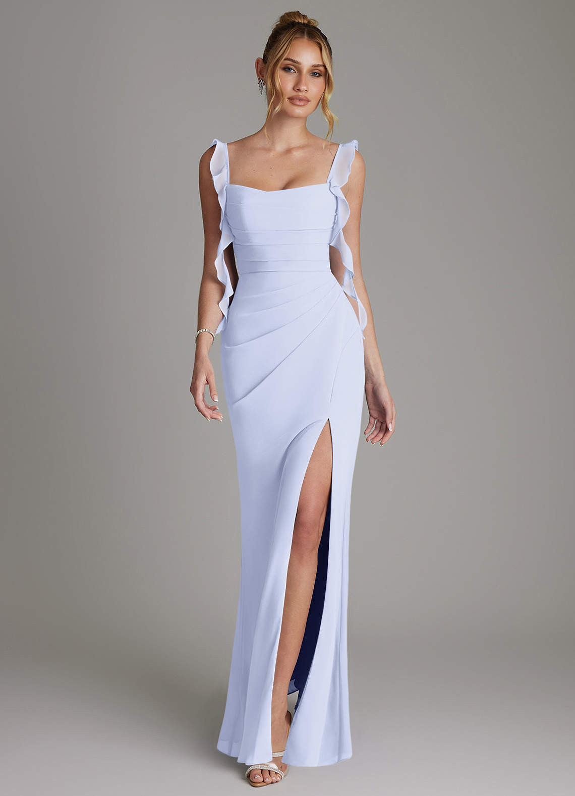 Jessamine Mermaid Sweetheart Chiffon Bridesmaid Dress in Lavender