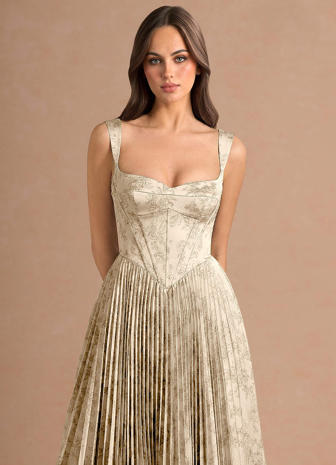 Isonelle A-Line Sweetheart Jacquard Wedding Guest Dress in Ivory