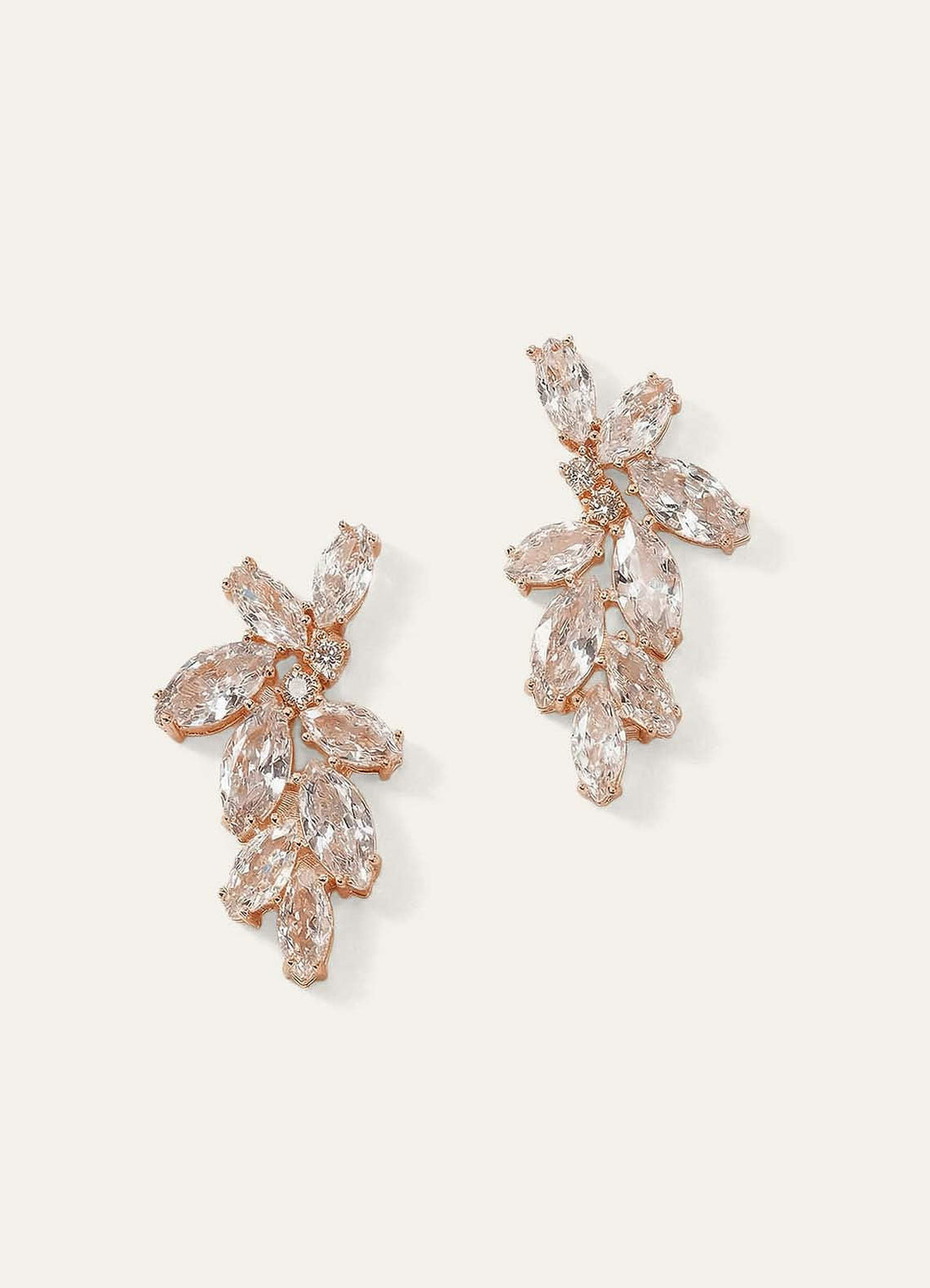 Abstract Petal Earrings — rose gold — 图 1/9