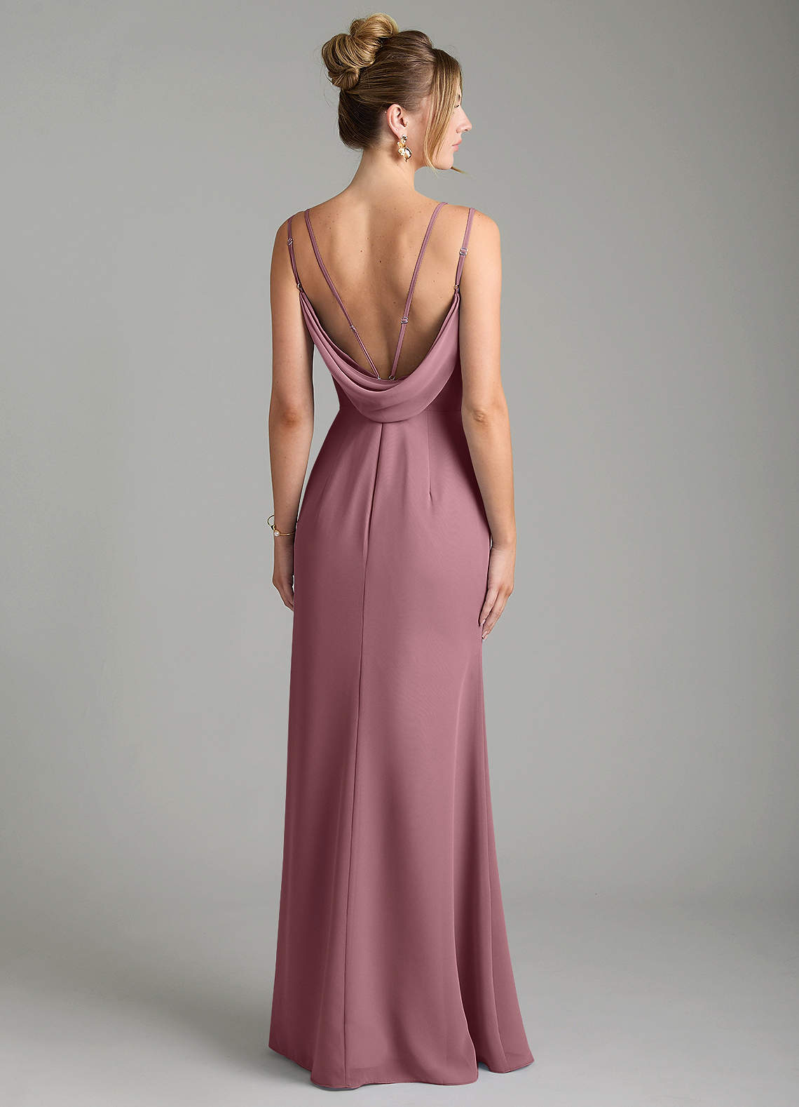 Egypt Sheath Sweetheart Chiffon Bridesmaid Dress in Amethyst