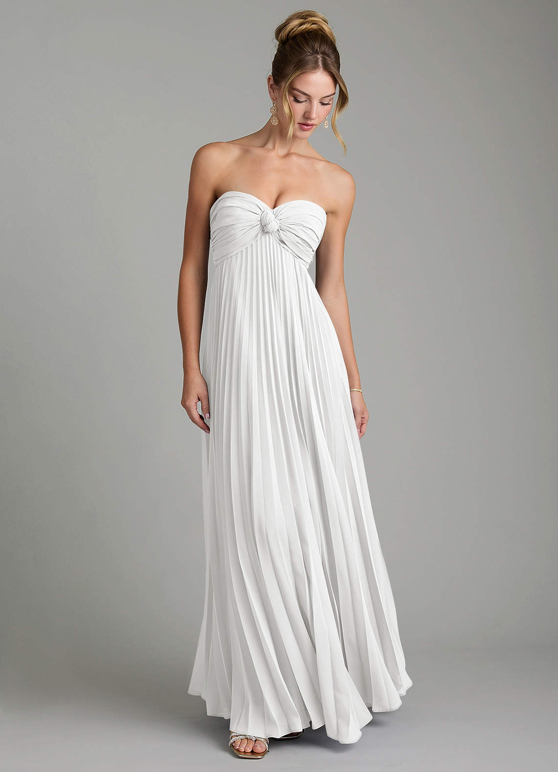 Tempest A-Line Sweetheart Chiffon Bridesmaid Dress in white