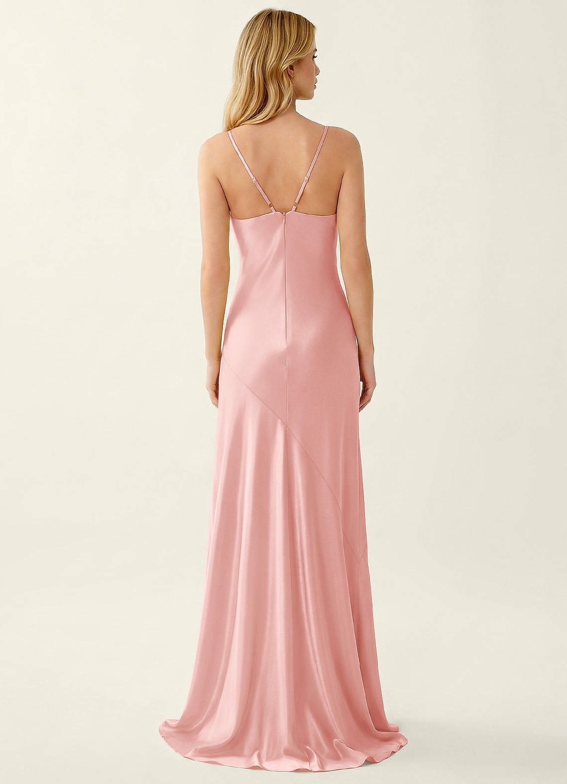 Annastazhia Mermaid Sweetheart Satin Prom Dress in Haze Pink