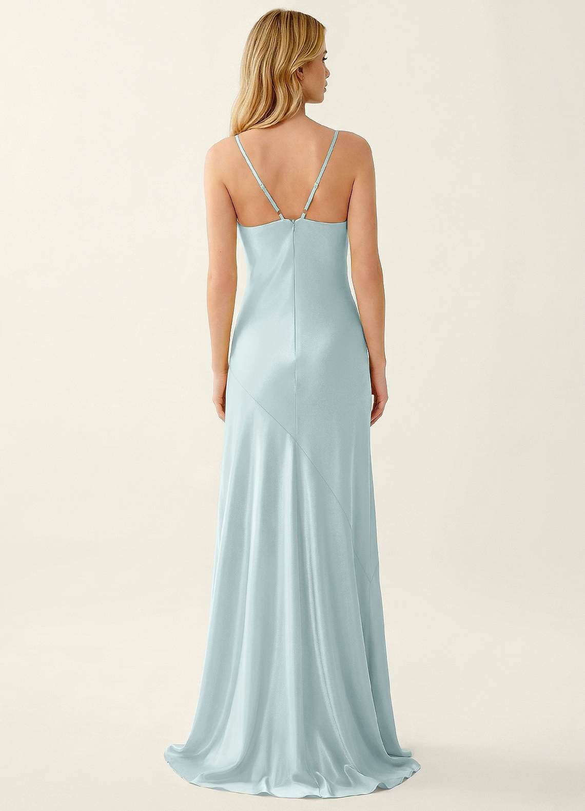 Annastazhia Mermaid Sweetheart Satin Prom Dress in Mist
