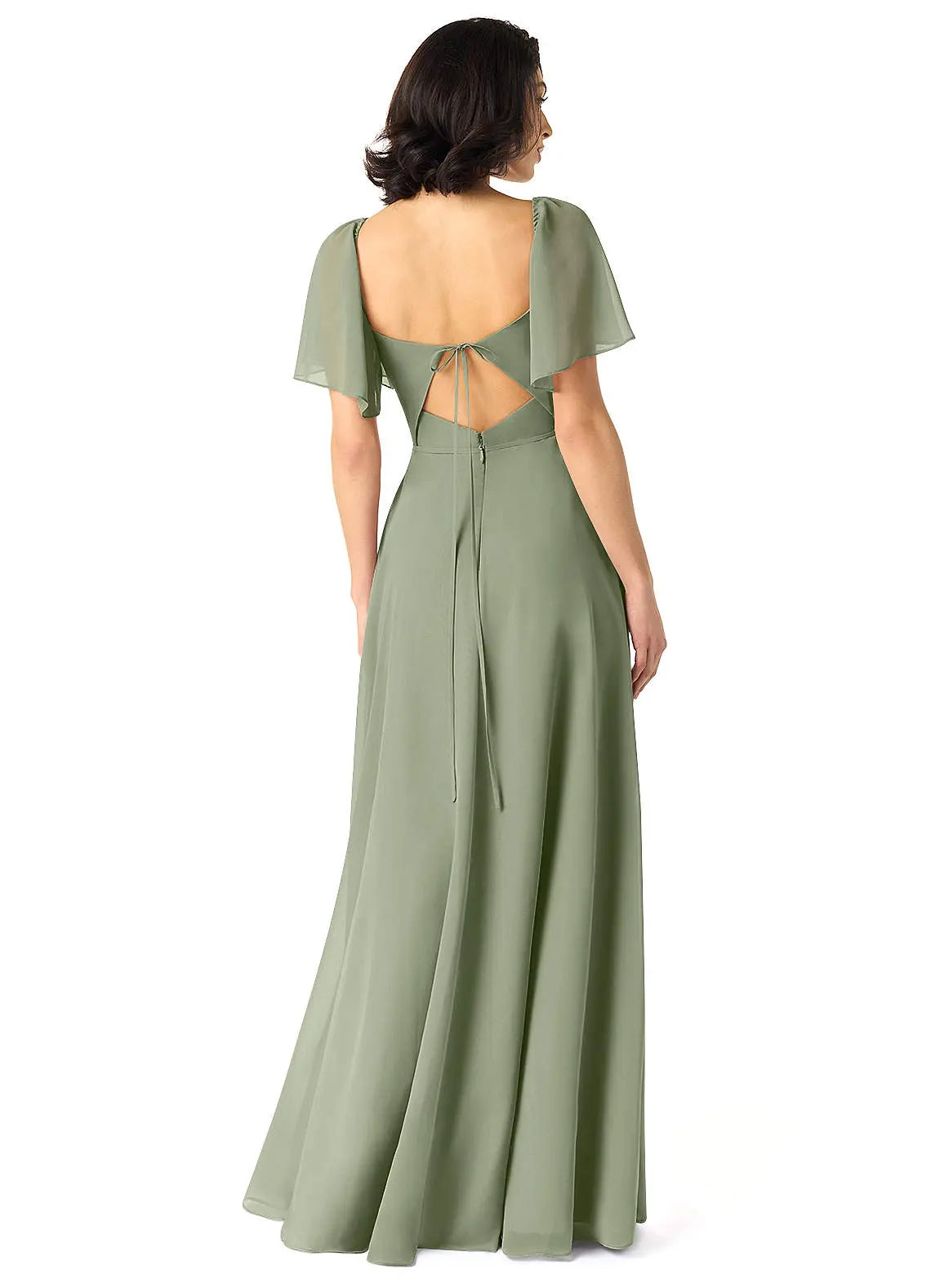 Chloe A-Line Sweetheart Chiffon Bridesmaid Dress in Pistachio