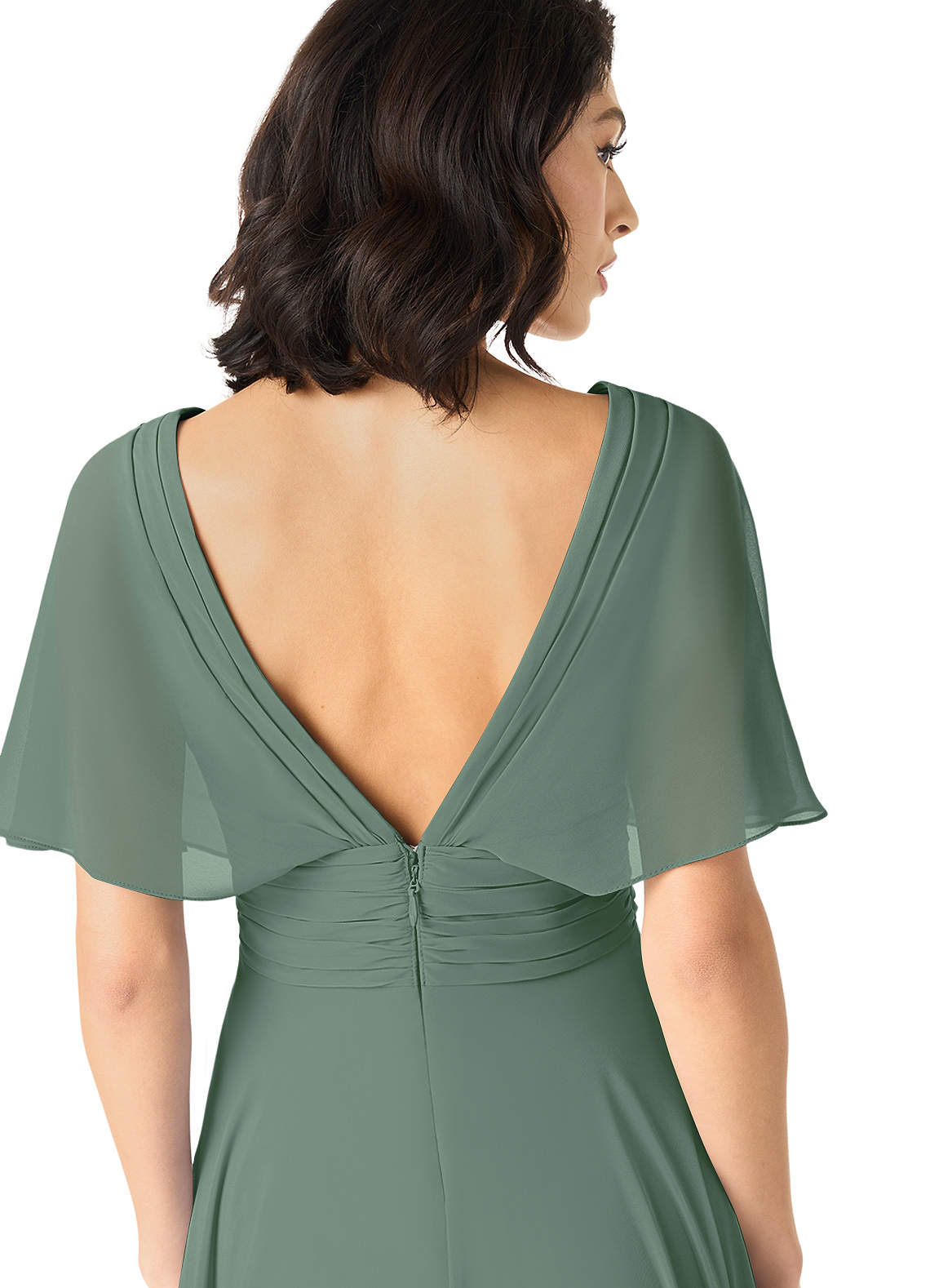 Pamela A-Line V-Neck Chiffon Bridesmaid Dress