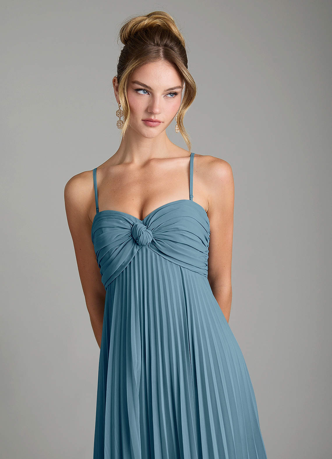 Tempest A-Line Sweetheart Chiffon Bridesmaid Dress in Bermuda