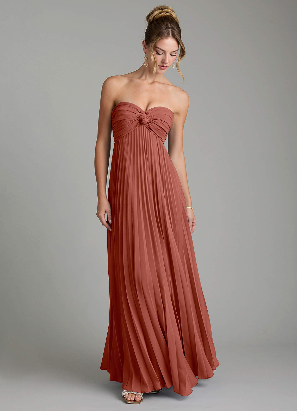 Tempest A-Line Sweetheart Chiffon Bridesmaid Dress in Auburn
