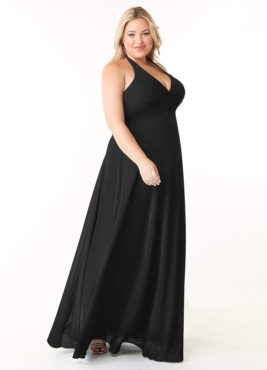 Tessie A-Line V-Neck Chiffon Bridesmaid Dress