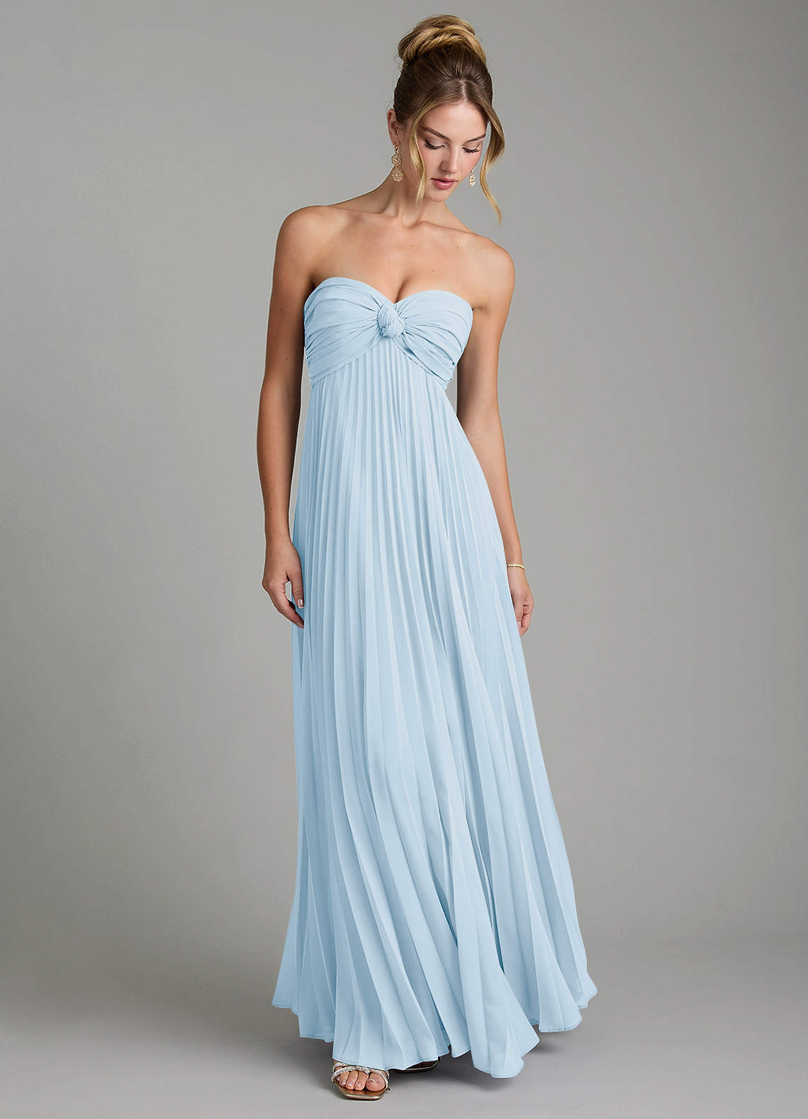Tempest A-Line Sweetheart Chiffon Bridesmaid Dress in Sky Blue