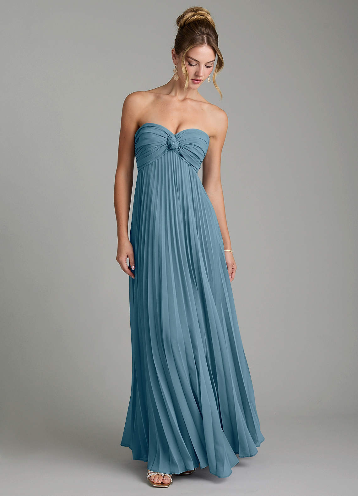 Tempest A-Line Sweetheart Chiffon Bridesmaid Dress in Bermuda
