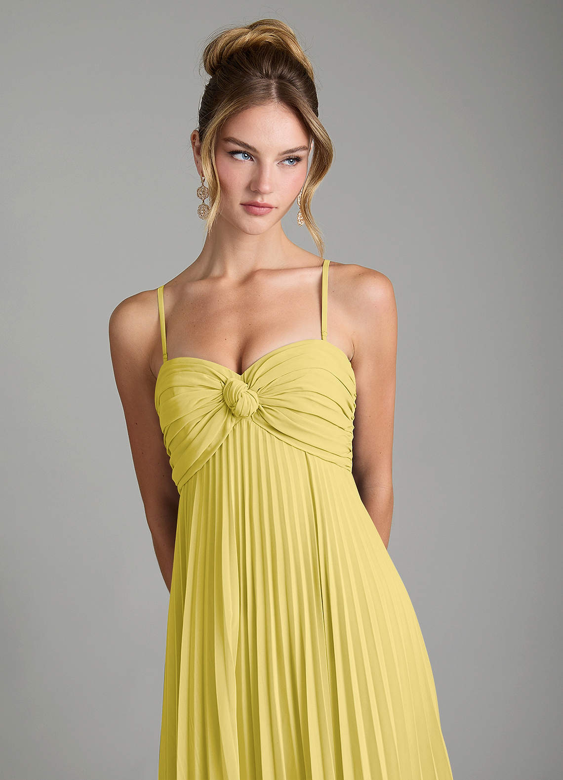 Tempest A-Line Sweetheart Chiffon Bridesmaid Dress in Canary