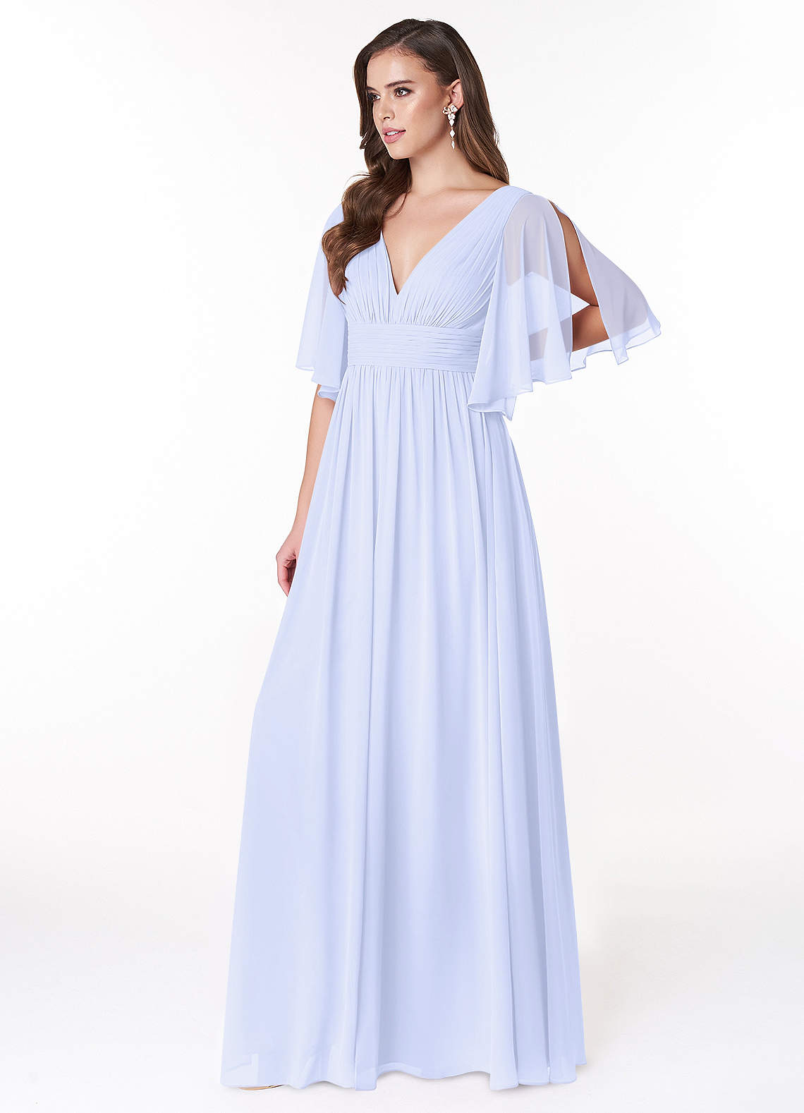 Temeka A-Line V-Neck Chiffon Bridesmaid Dress