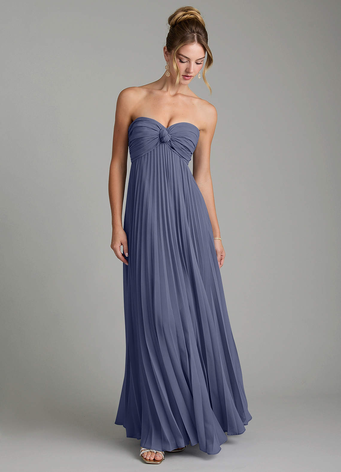 Tempest A-Line Sweetheart Chiffon Bridesmaid Dress in Stormy