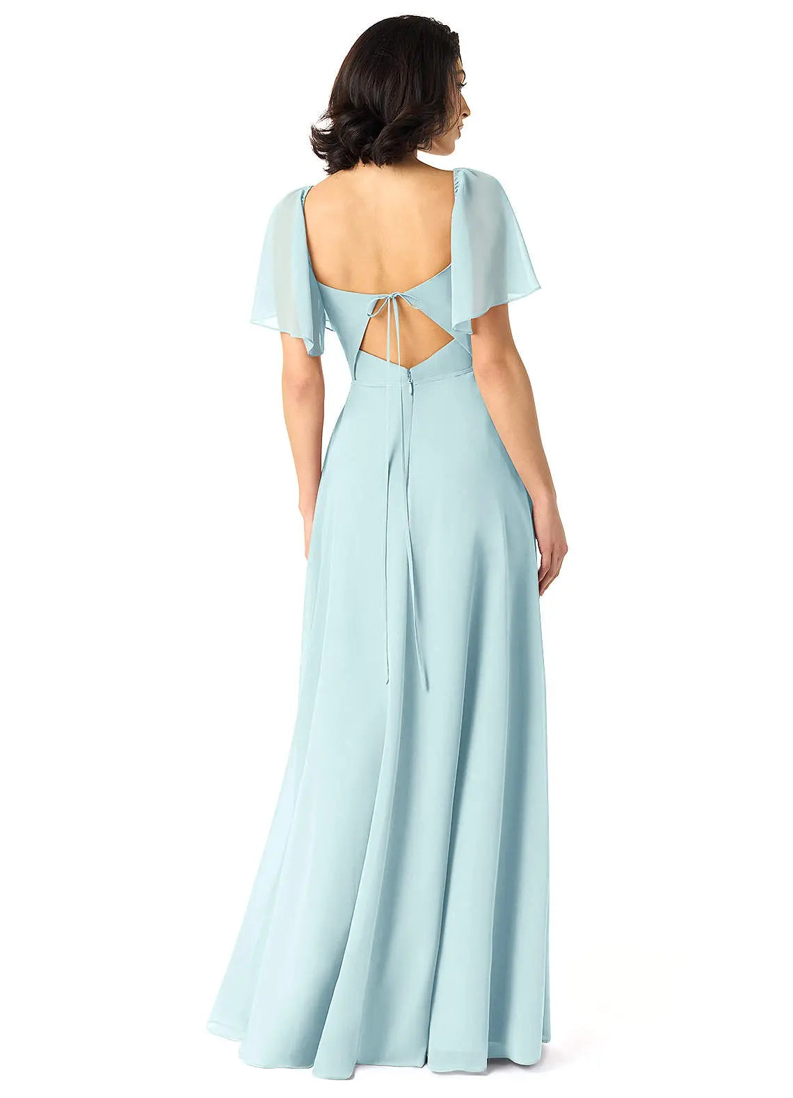 Chloe A-Line Sweetheart Chiffon Bridesmaid Dress in Sea Glass