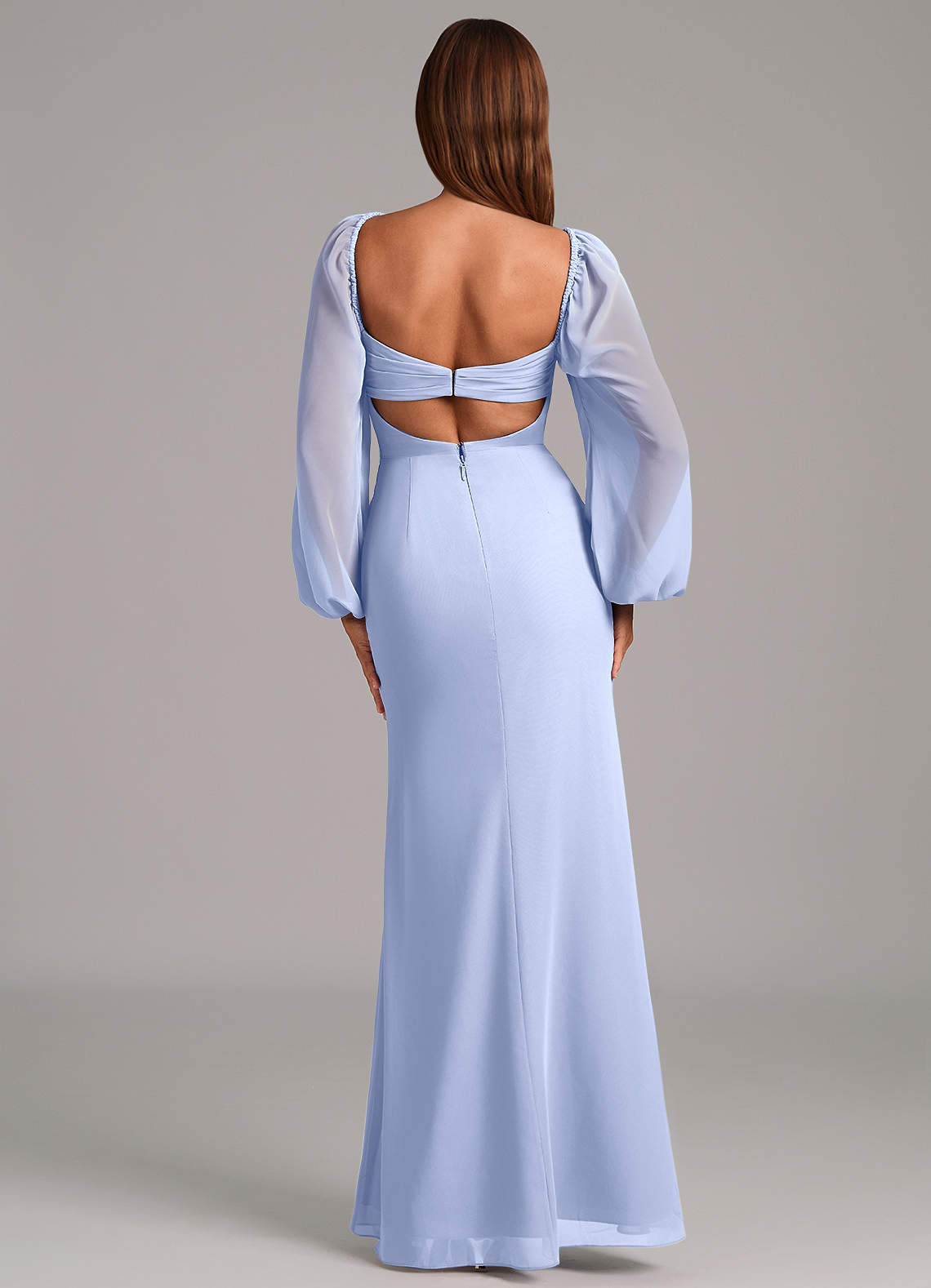 Brixley Mermaid Sweetheart Chiffon Bridesmaid Dress in Ice