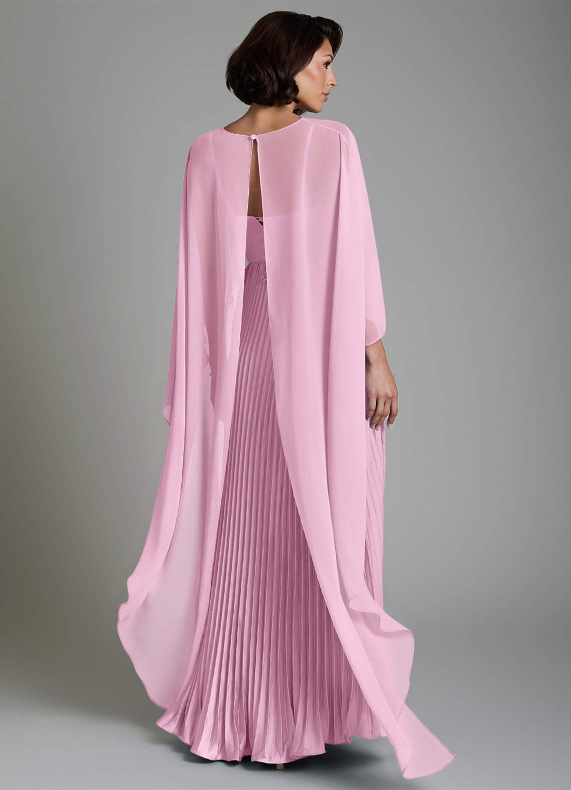 Micah A-Line Sweetheart Stretch Satin and Chiffon Bridesmaid Dress in candy pink