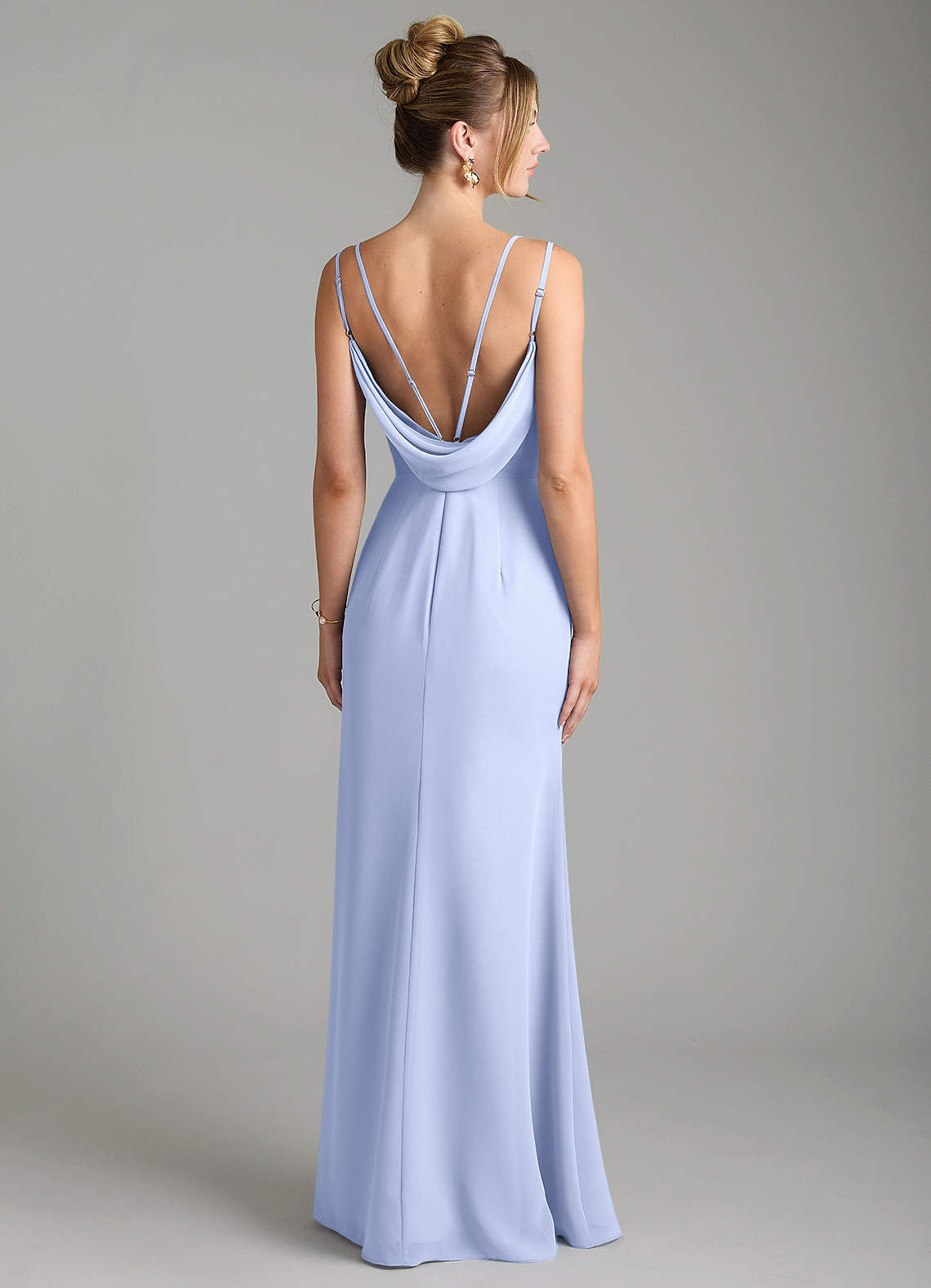 Egypt Sheath Sweetheart Chiffon Bridesmaid Dress in Ice