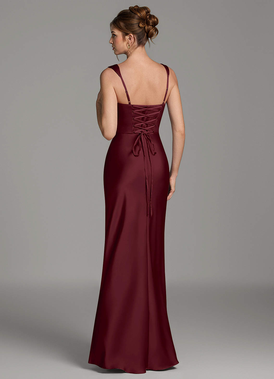 Mela Sheath Sweetheart Stretch Satin Bridesmaid Dress