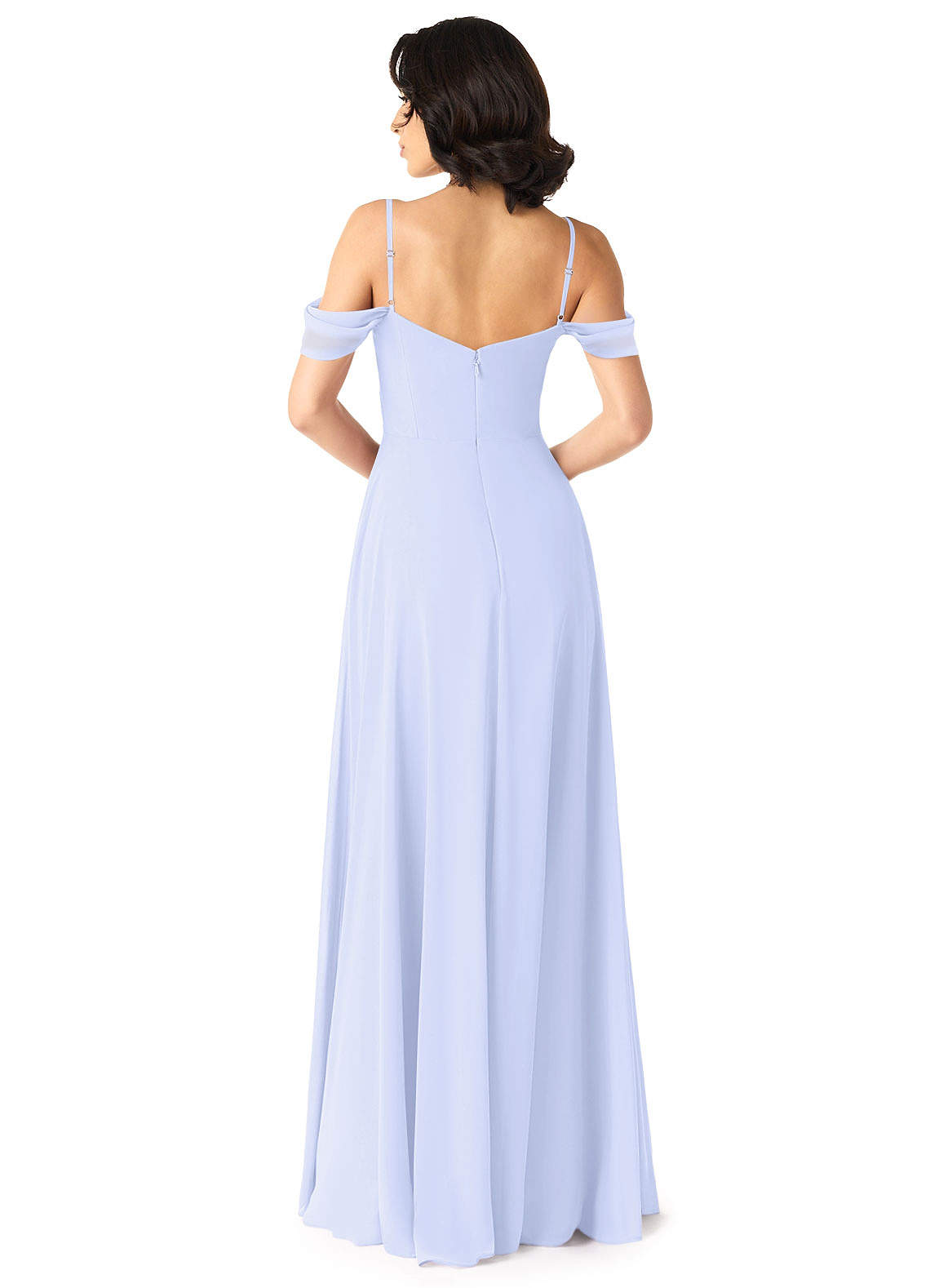Tancie A-Line Off-the-Shoulder Chiffon Bridesmaid Dress in Lavender