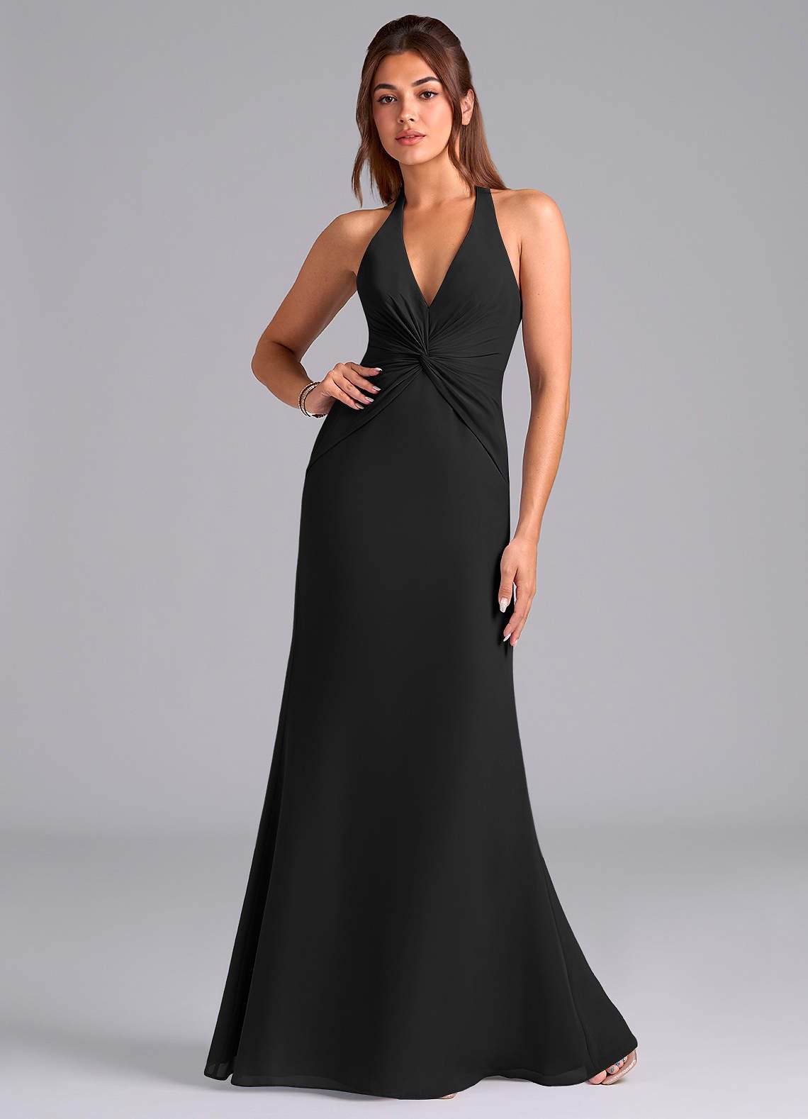 Valerie Mermaid V-Neck Chiffon Bridesmaid Dress