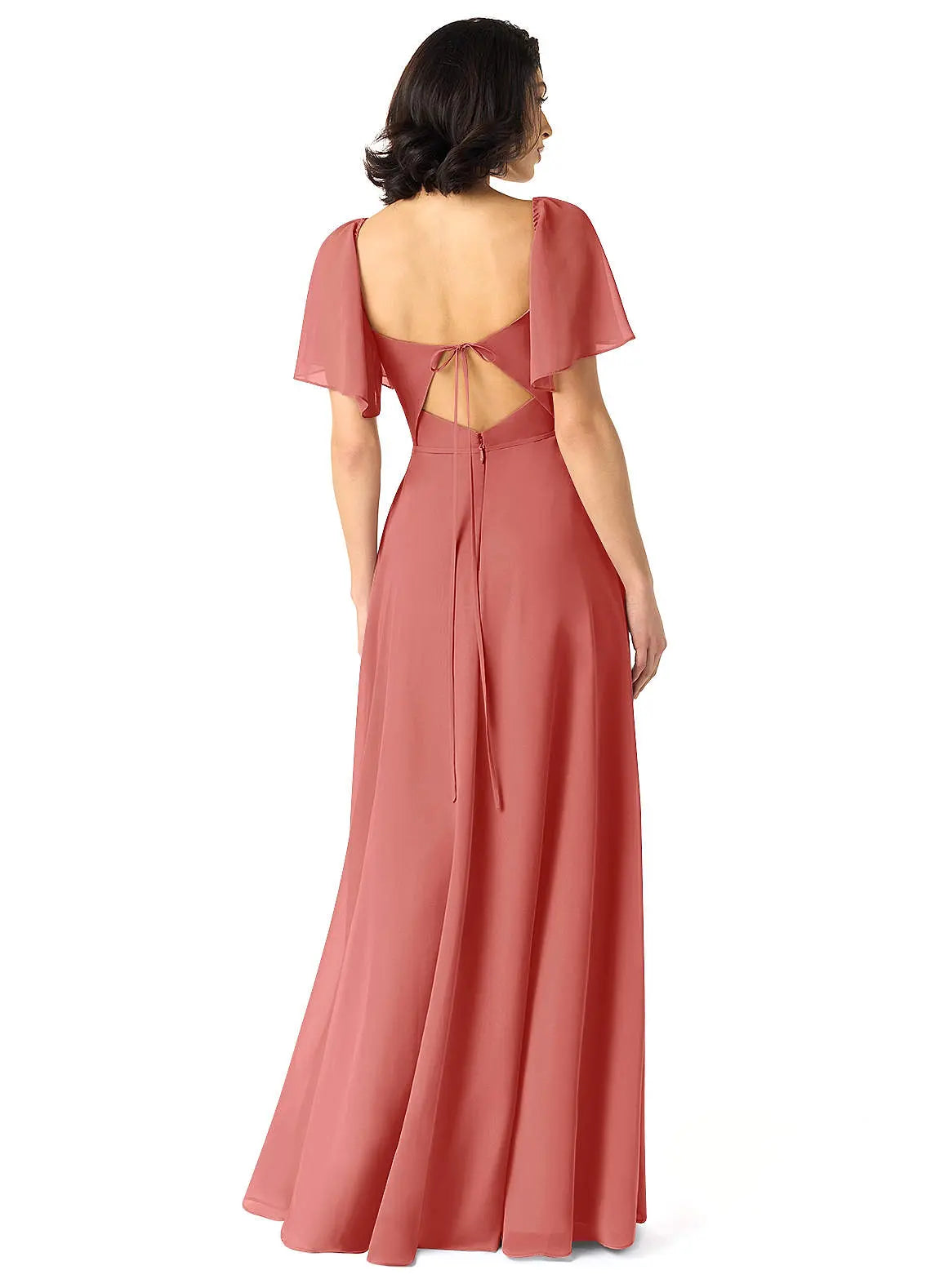 Chloe A-Line Sweetheart Chiffon Bridesmaid Dress in Antique Rose