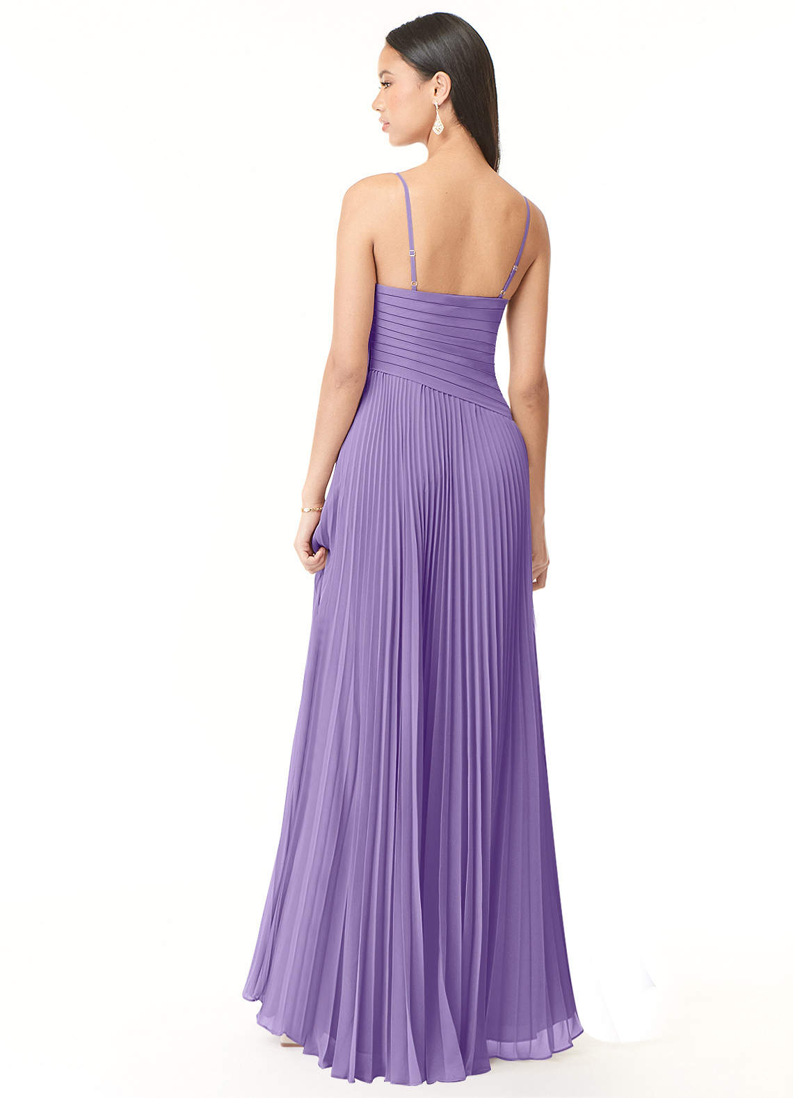 Vini A-Line V-Neck Chiffon Bridesmaid Dress in Tahiti