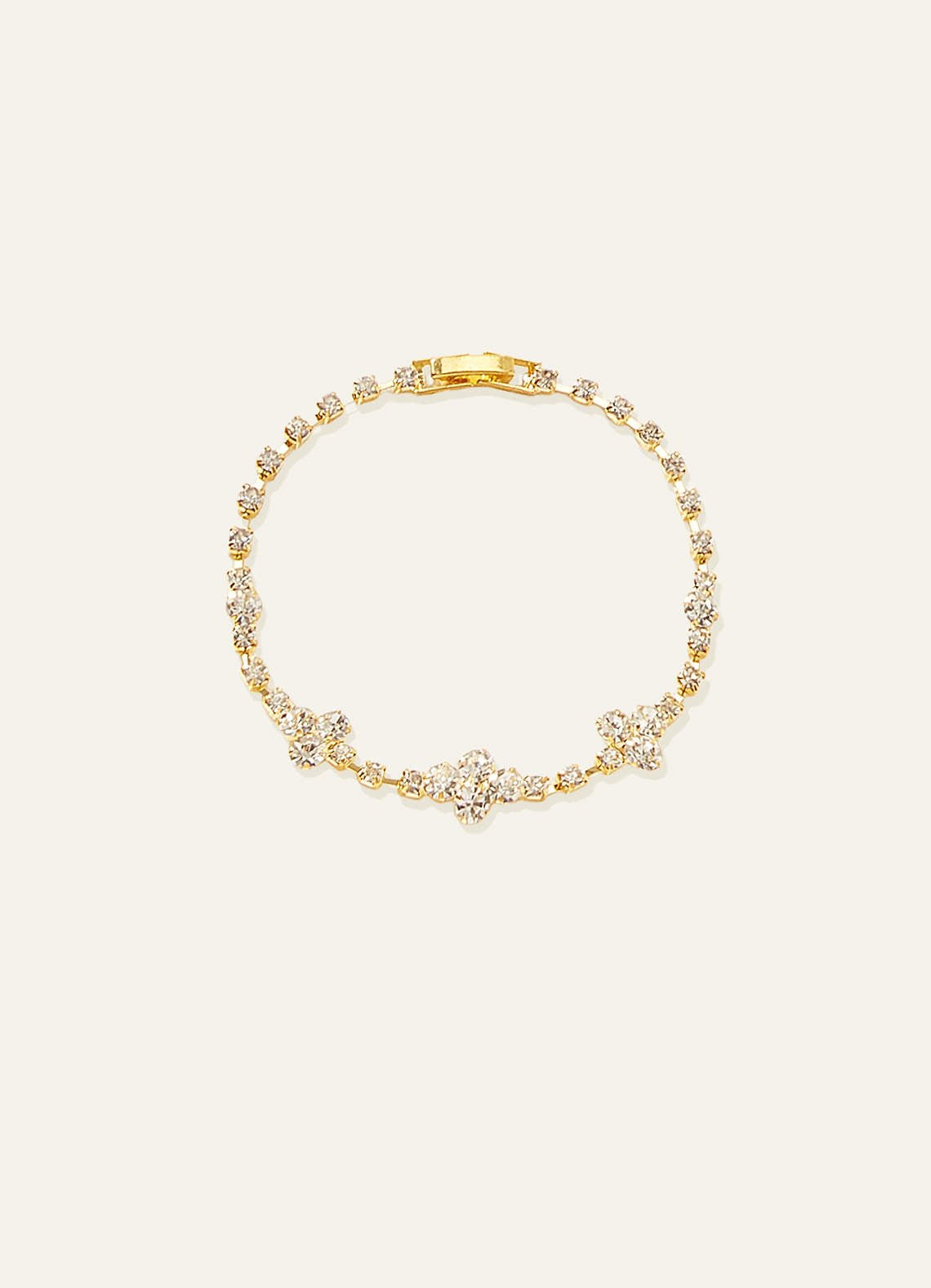Crystal Vine Jewelry Set — Gold — 图 4/8