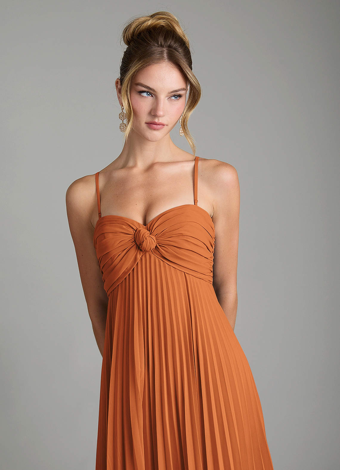Tempest A-Line Sweetheart Chiffon Bridesmaid Dress in Cinnamon