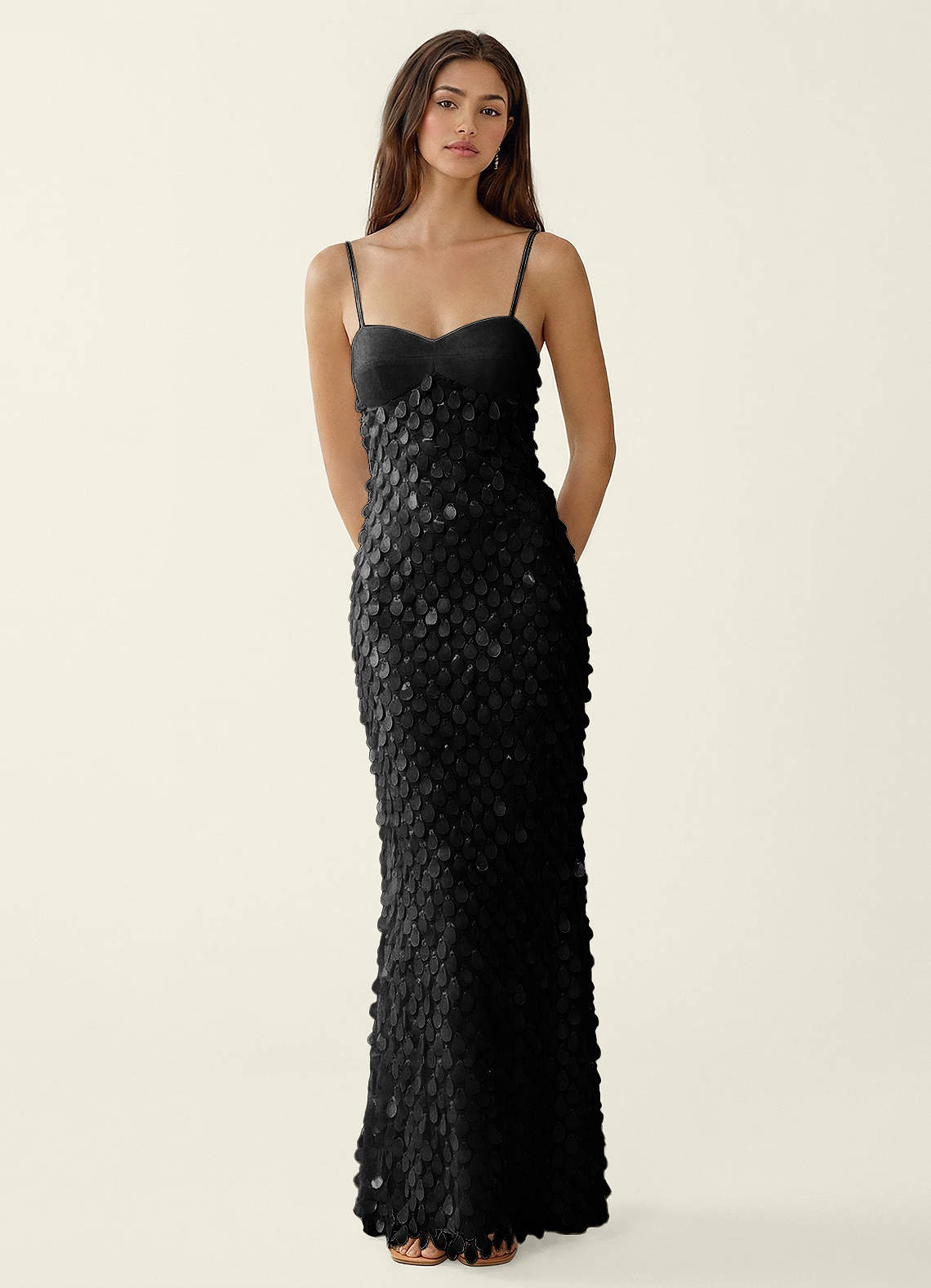 Mentino Strapless 3D Floral Lace Prom Dress in White