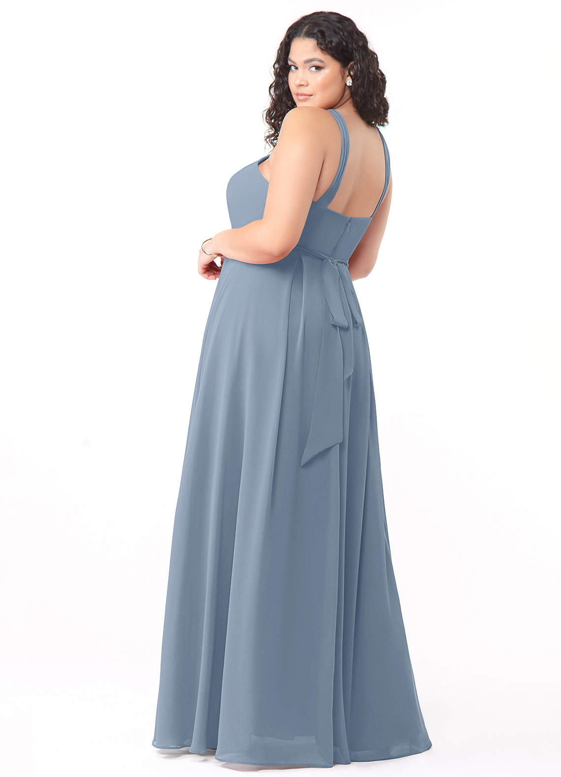 Dixie A-Line Halter Chiffon Bridesmaid Dress