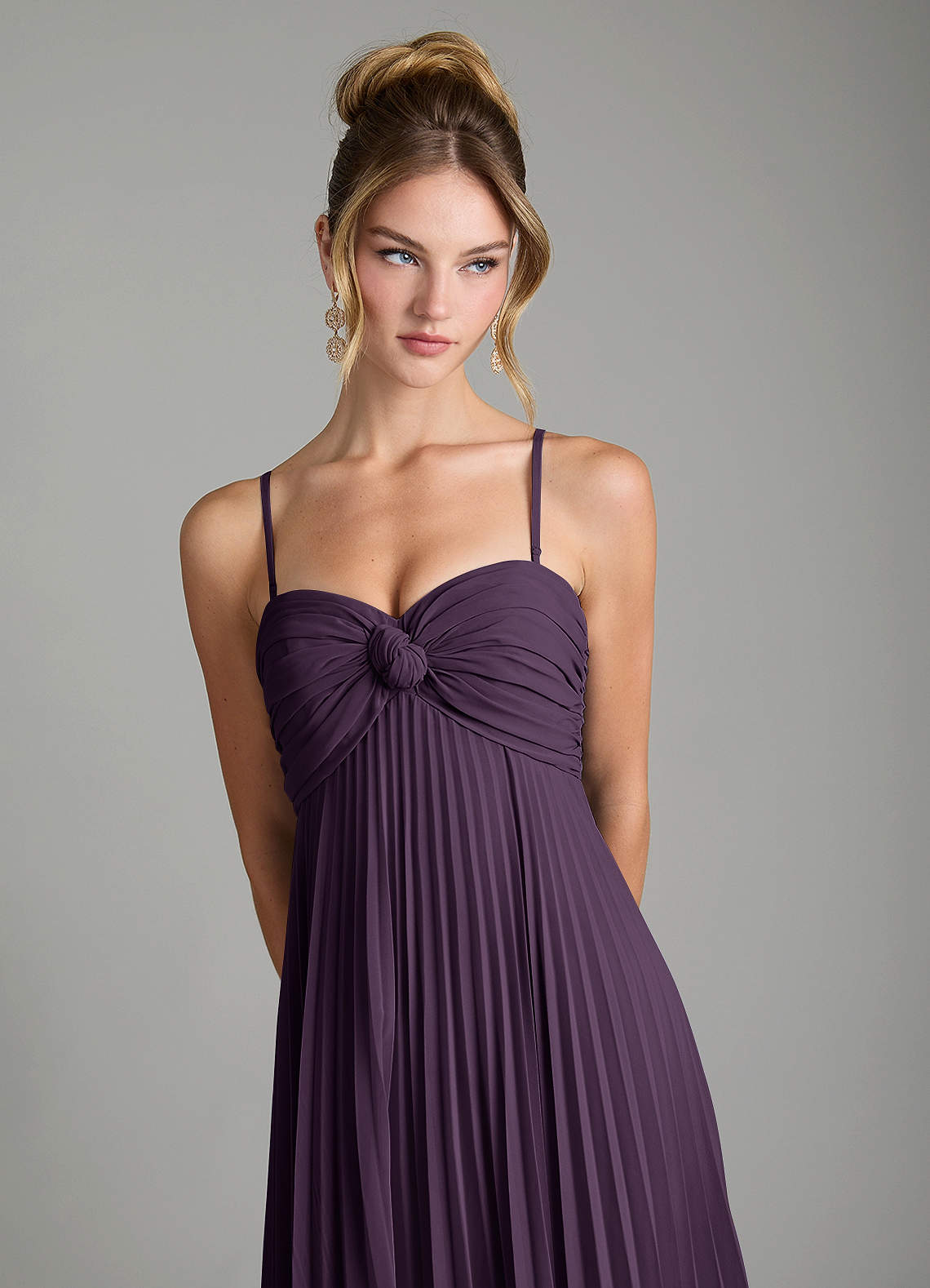 Tempest A-Line Sweetheart Chiffon Bridesmaid Dress in Plum