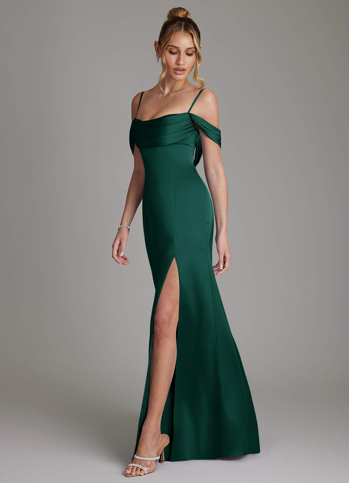 Nira Mermaid Sweetheart Stretch Satin Bridesmaid Dress
