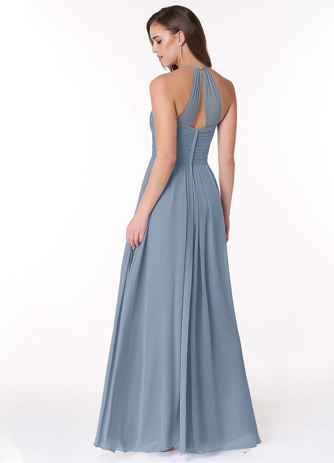 Ginger A-Line Halter Chiffon Bridesmaid Dress