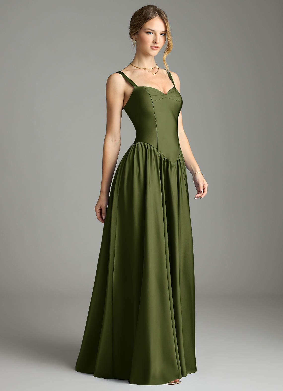 Evadina A-Line Sweetheart Stretch Satin Bridesmaid Dress