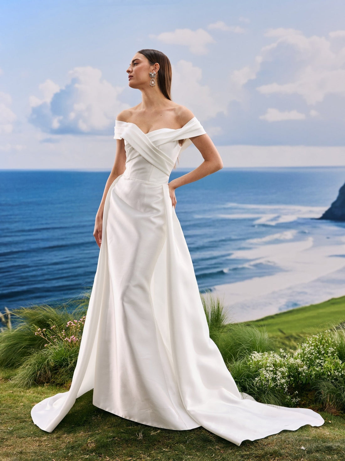 Delyra wedding dress - front view