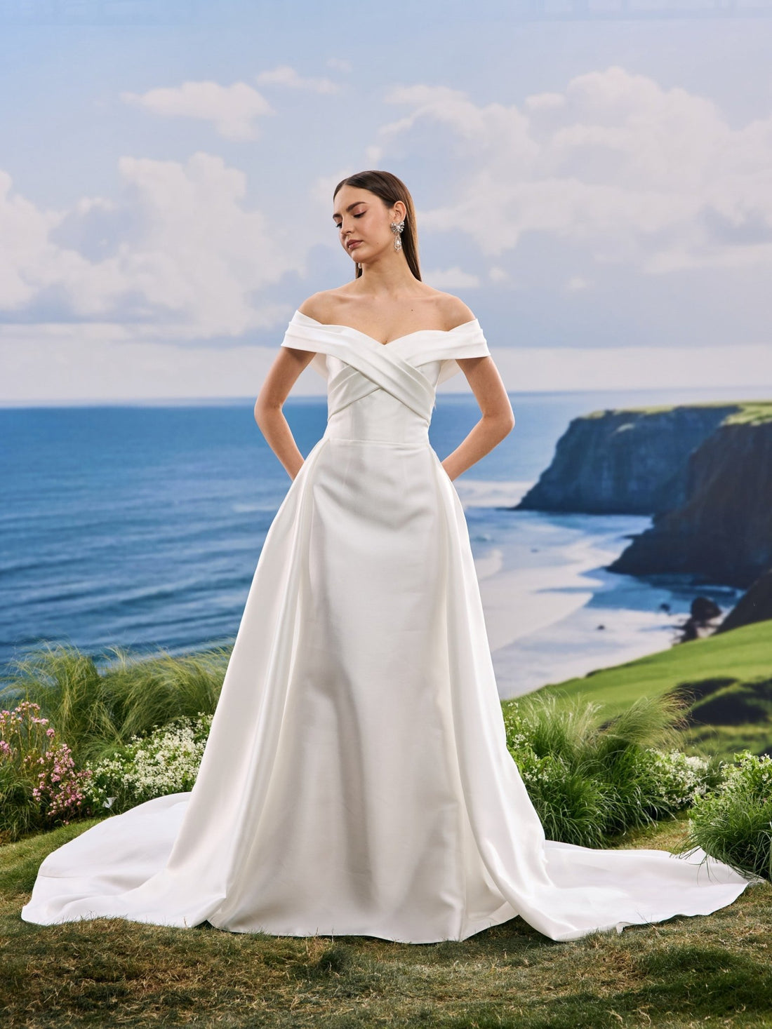 Delyra wedding dress - front view