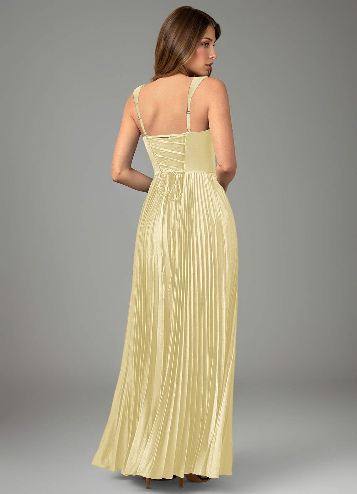 Avenelle A-Line Sweetheart Stretch Satin Bridesmaid Dress in Lemon Sorbet