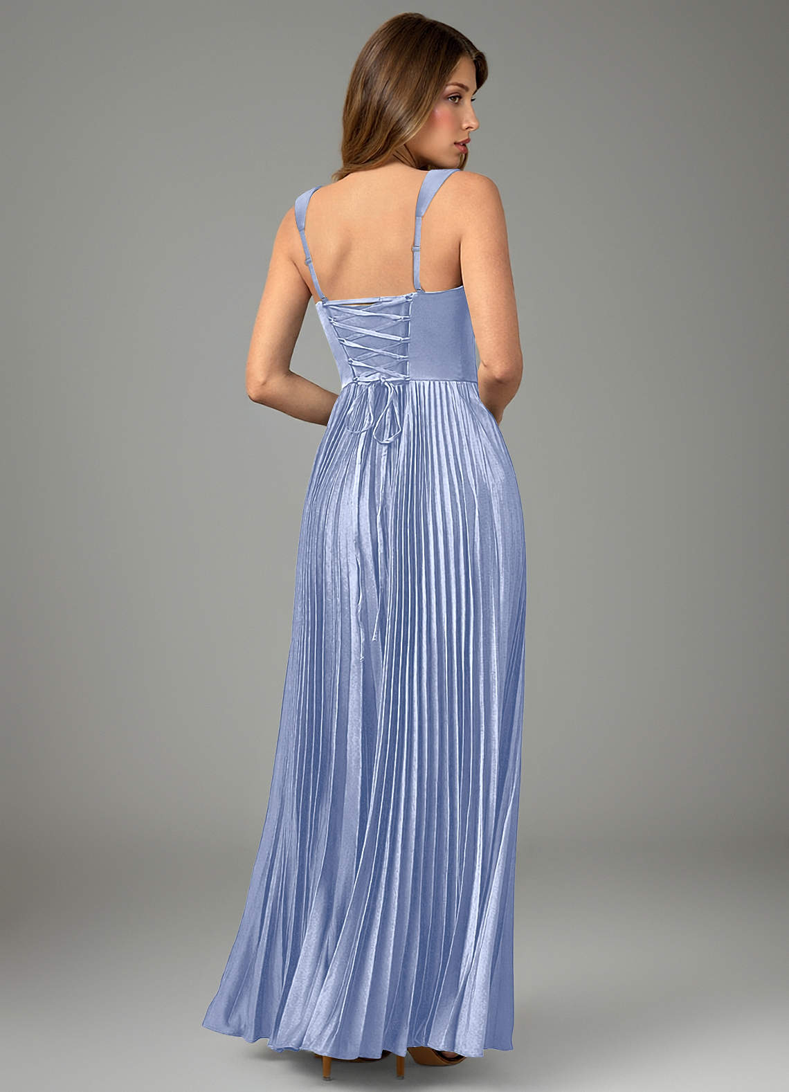 Avenelle A-Line Sweetheart Stretch Satin Bridesmaid Dress in Ice
