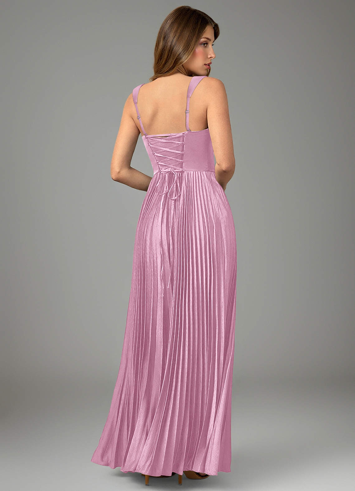 Avenelle A-Line Sweetheart Stretch Satin Bridesmaid Dress in candy pink