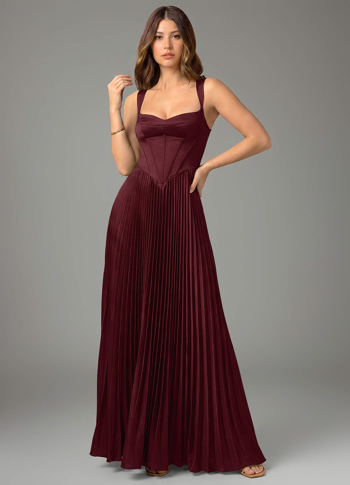 Avenelle A-Line Sweetheart Stretch Satin Bridesmaid Dress