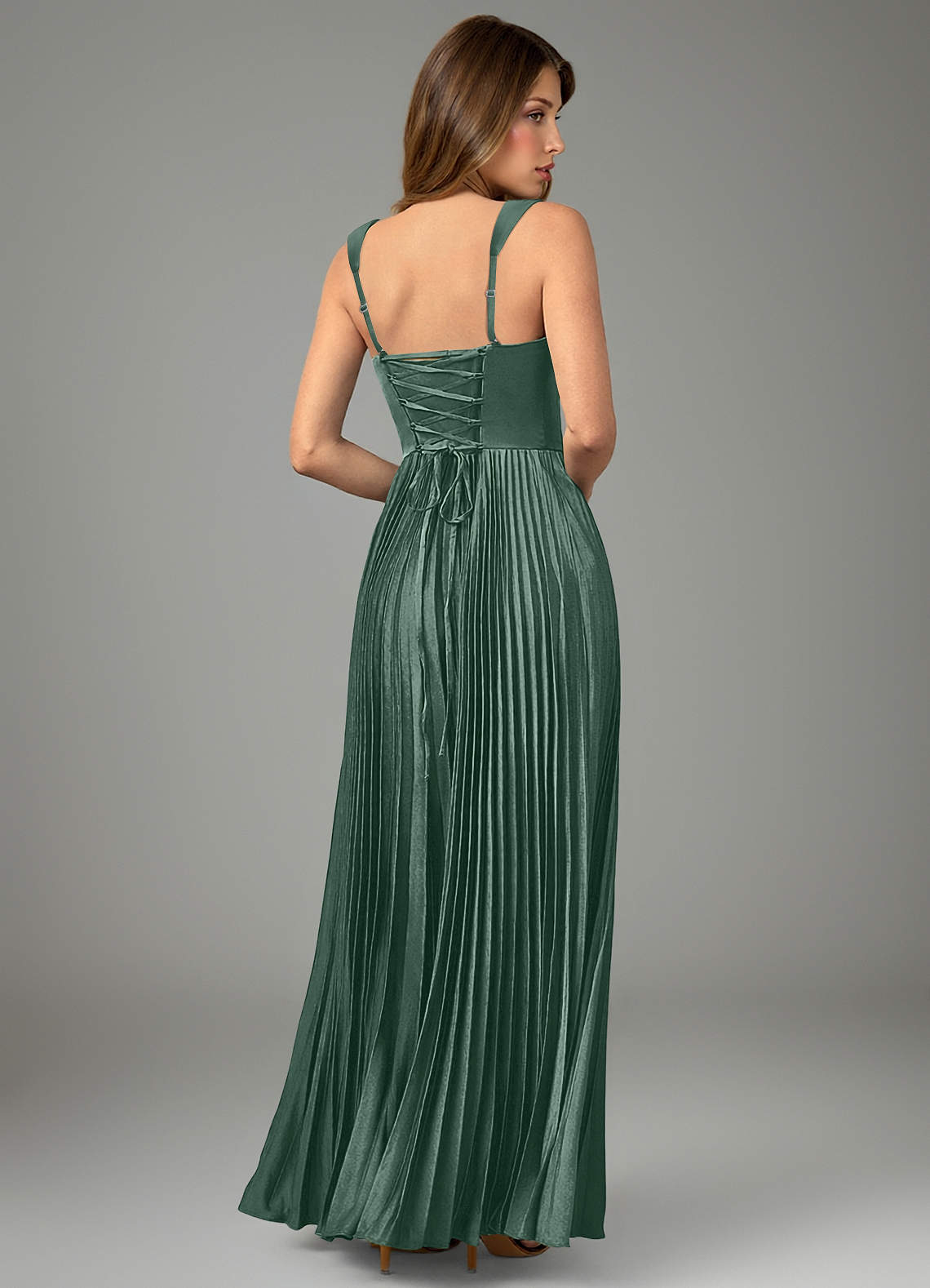 Avenelle A-Line Sweetheart Stretch Satin Bridesmaid Dress in Eucalyptus