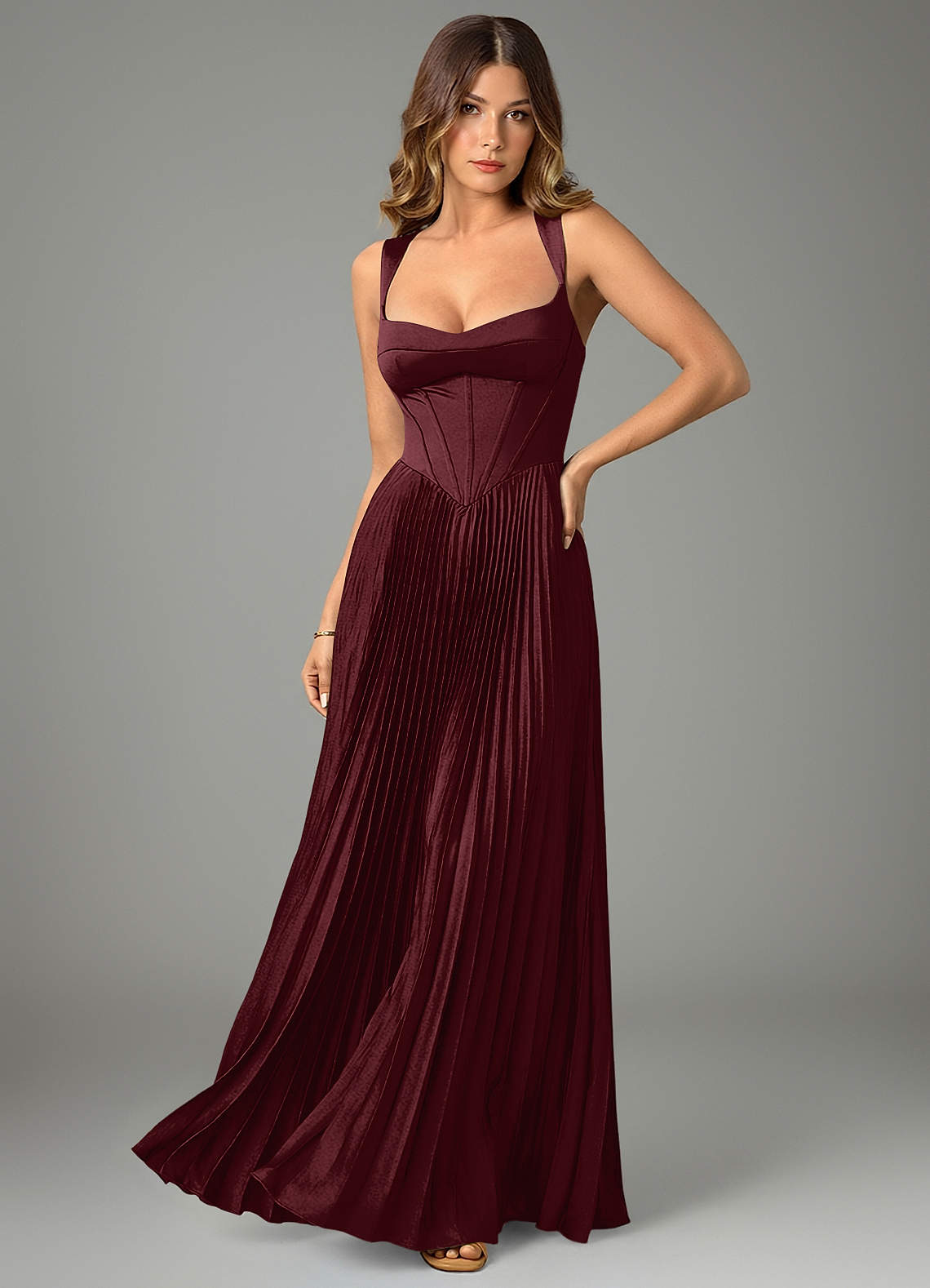 Avenelle A-Line Sweetheart Stretch Satin Bridesmaid Dress