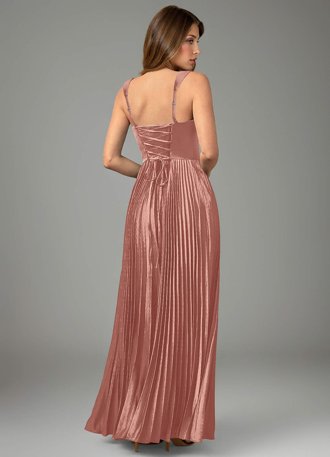 Avenelle A-Line Sweetheart Stretch Satin Bridesmaid Dress in Rosette