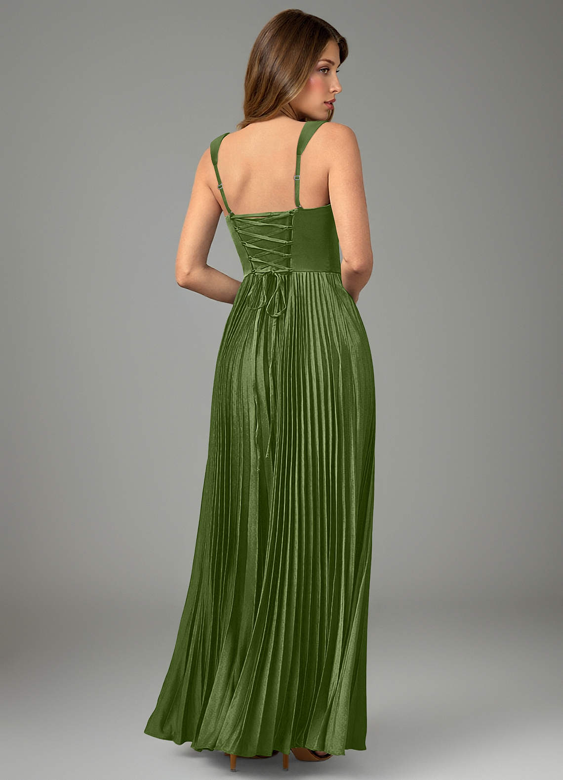 Avenelle A-Line Sweetheart Stretch Satin Bridesmaid Dress in Juniper