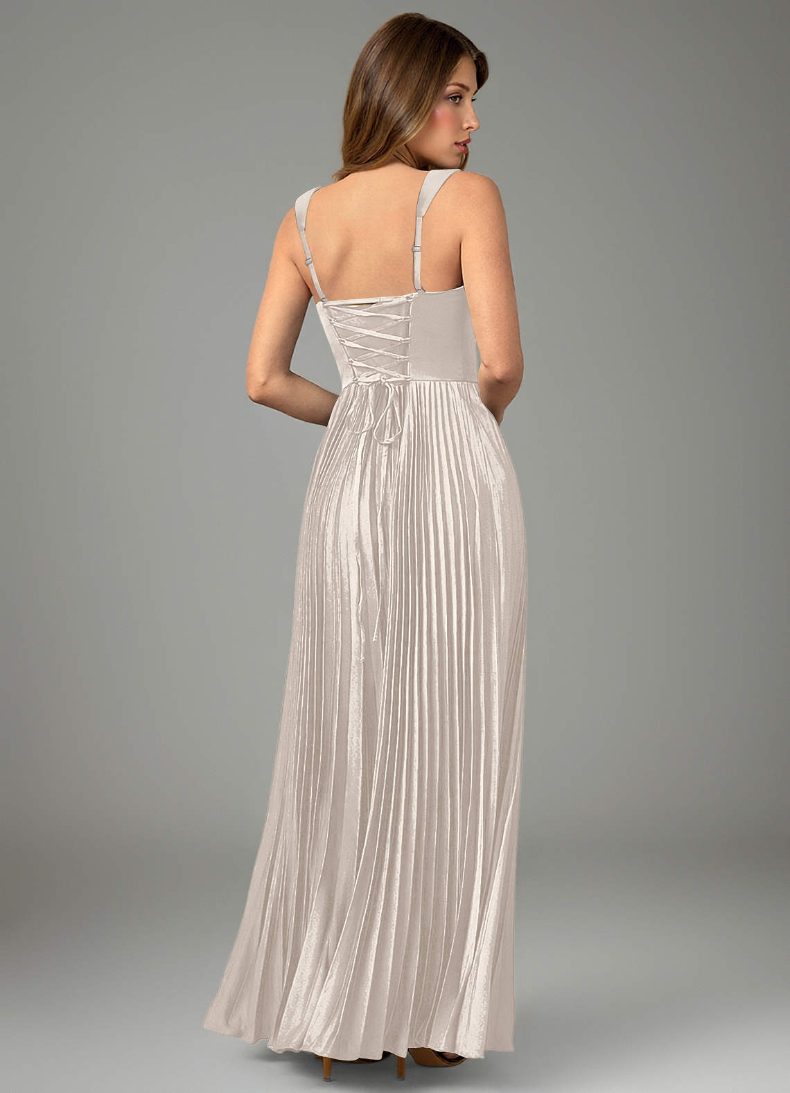 Avenelle A-Line Sweetheart Stretch Satin Bridesmaid Dress in White Alabaster